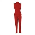 thumbnail image 5 of Riforla Women's Casual Fashion Commuting Pants Small Suit Two Piece Set 2 Piece Sets for Women Red M, 5 of 6