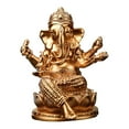 thumbnail image 3 of CoudarTitie Lord Ganesha Statue Resin Buddha Sculpture for Living Room Gifts Centerpiece Gold 8.5x7x10.5cm, 3 of 9