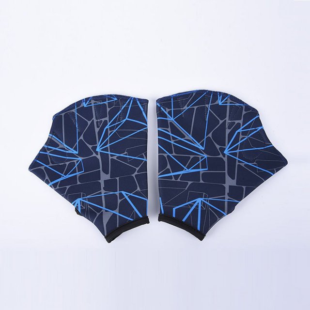 Material de buceo Aletas en relieve Equipo de natación Aletas de palma de pato Guantes de natación Palma de remo Equipo de buceo Aletas Guantes