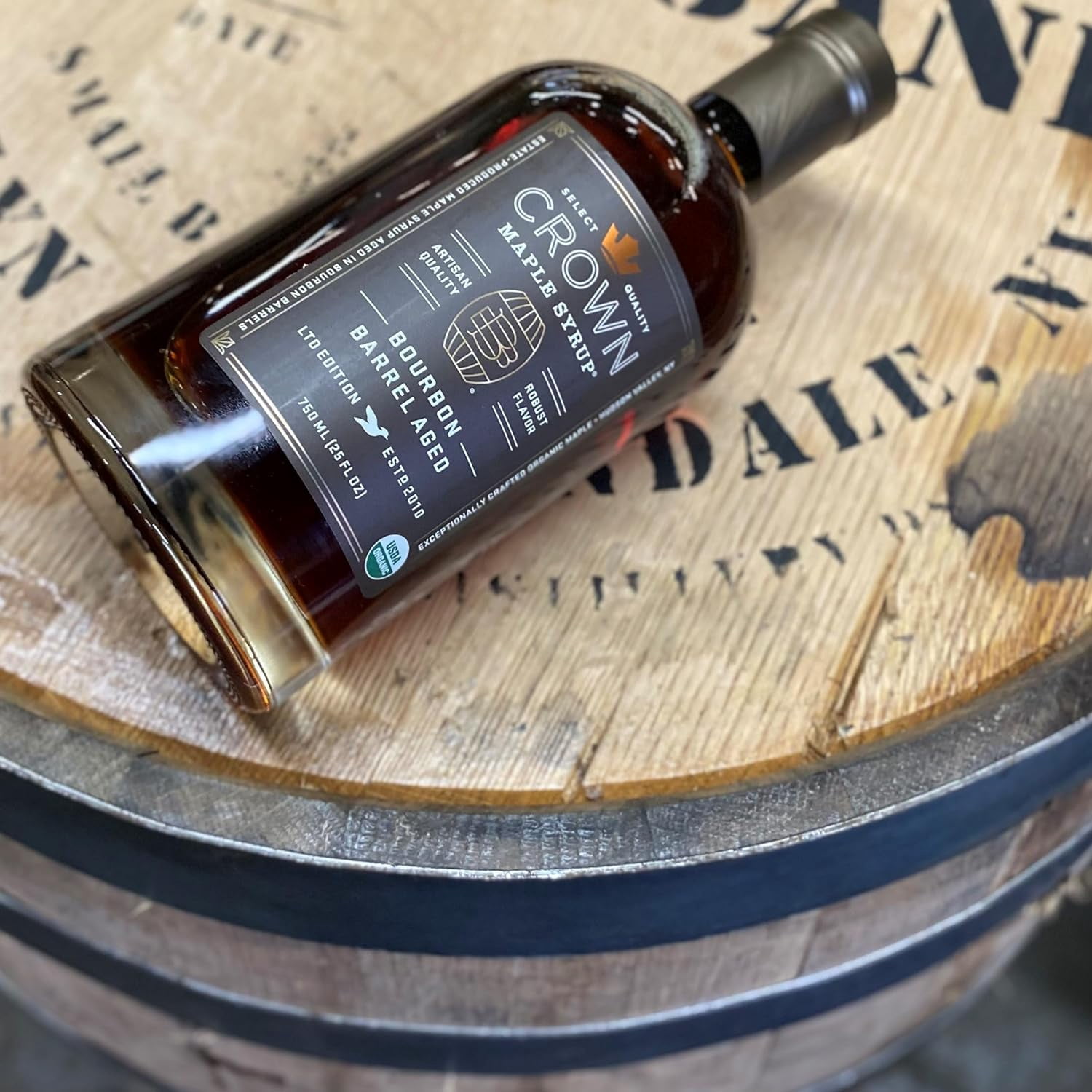 Crown Maple Syrup, Bourbon Barrel Aged, 12.7 Fl Oz