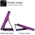 thumbnail image 4 of zukof Folio Stand Case for onn. 10.1" Tablet (2022 Model 100071485) - Slim Magnetic PU Leather Protective Case Cover + 1 Random Color Stylus (Purple), 4 of 5
