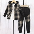 thumbnail image 2 of UAYOTSE Toddler Boys Long Sleeve Print Tops and Pants 2-Piece Kids Fall Winter Outfit Set Size 3-4 Years, 2 of 7