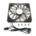 thumbnail image 2 of Ventilador pwm Argb, Ventilador de Refrigeració de Sincronización de Placa Pwm Argb de 140 mm PC para PC, Ventilador de Caja de CompuTADORA CON RODAMENTO DE PRESIÓN, 2 of 7
