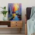 thumbnail image 5 of Birch Trees Reflecting Stream Textured Oil Canvas Print, Wall Art for Living Room Bedroom Office Dining Room Hallway Entryway, 5 of 8