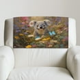 thumbnail image 5 of SCRAWLGOD Koala Daisy Floral Butterfly Print 3 Pieces Headrest Covers for Recliners Waterproof Sofa Headrest Protector for Recliner Chair Couch Stain Resistant Furniture Protector 17x27 in, 5 of 7