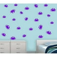 thumbnail image 2 of VWAQ Nautical Stickers Pack, Crab Wall Decor - Peel and Stick Decal, 24 Pack VWAQ (Purple), 2 of 2