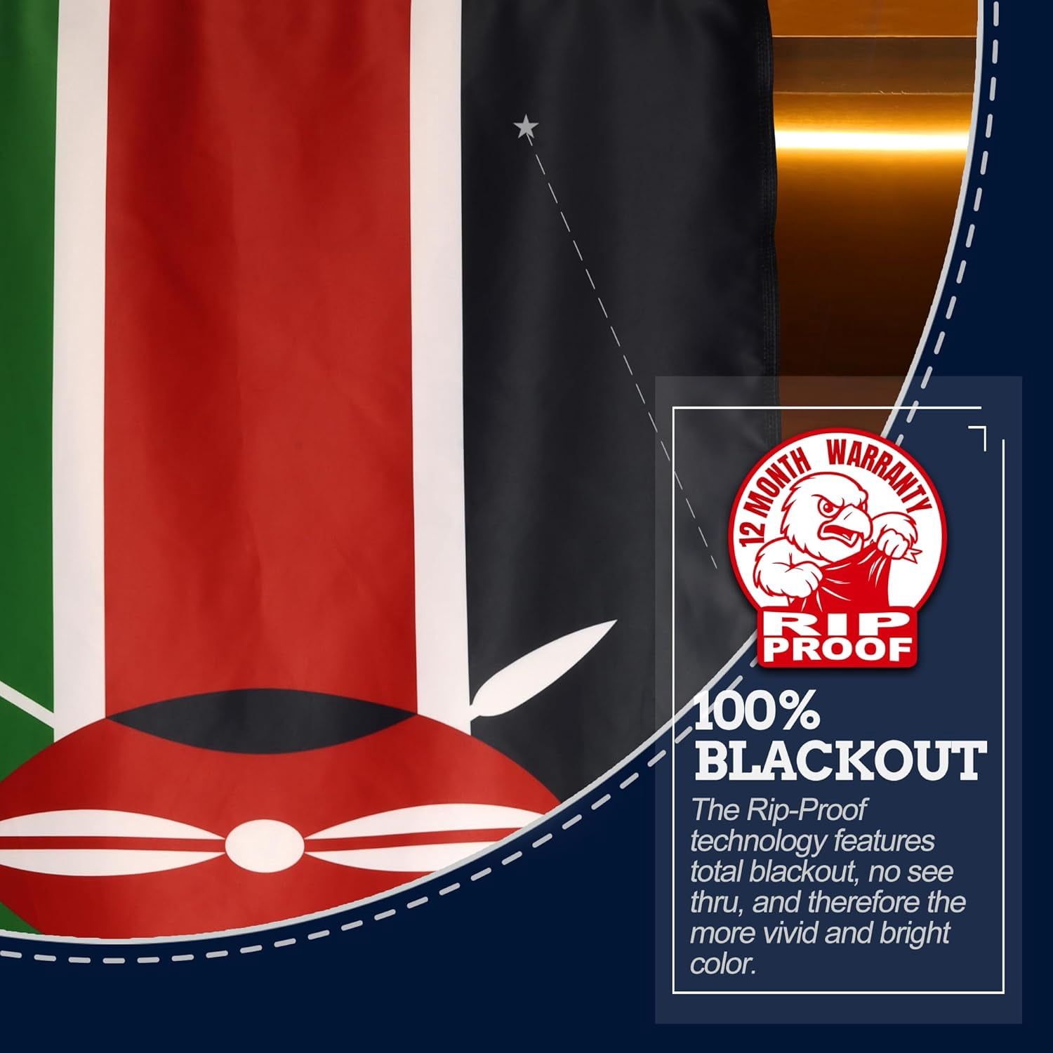 Anley Rip-Proof Double Sided 3-Ply Kenya Flag 3x5 Foot - Republic of Kenya Flags