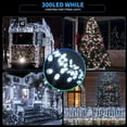 thumbnail image 3 of Cadena de luces MZD8391, 105 pies, 300 LED, color blanco, 8 modos de memoria, 3 of 9