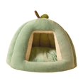 thumbnail image 1 of Cama para gatos con forma de calabaza, cama para mascotas, suministros para mascotas, perrera acogedora y lavable, nido para gatos, tienda de campaña S, 1 of 9