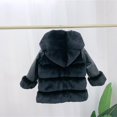 thumbnail image 3 of Generic Children'S Thick Hooded Quilted Jacket For Winter Kids Girls Coat Winter Windproof Thicken Coat Jacket Child Warm Button Outerwear Kids Light Padded Outwear, 3 of 3