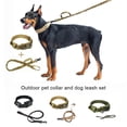 thumbnail image 4 of Dog Collar Leash Set with Alloy Buckle Pet Medium Large Dogs Control High Strength Nylon Training Outdoor Accessories XL Size Brown, 4 of 7