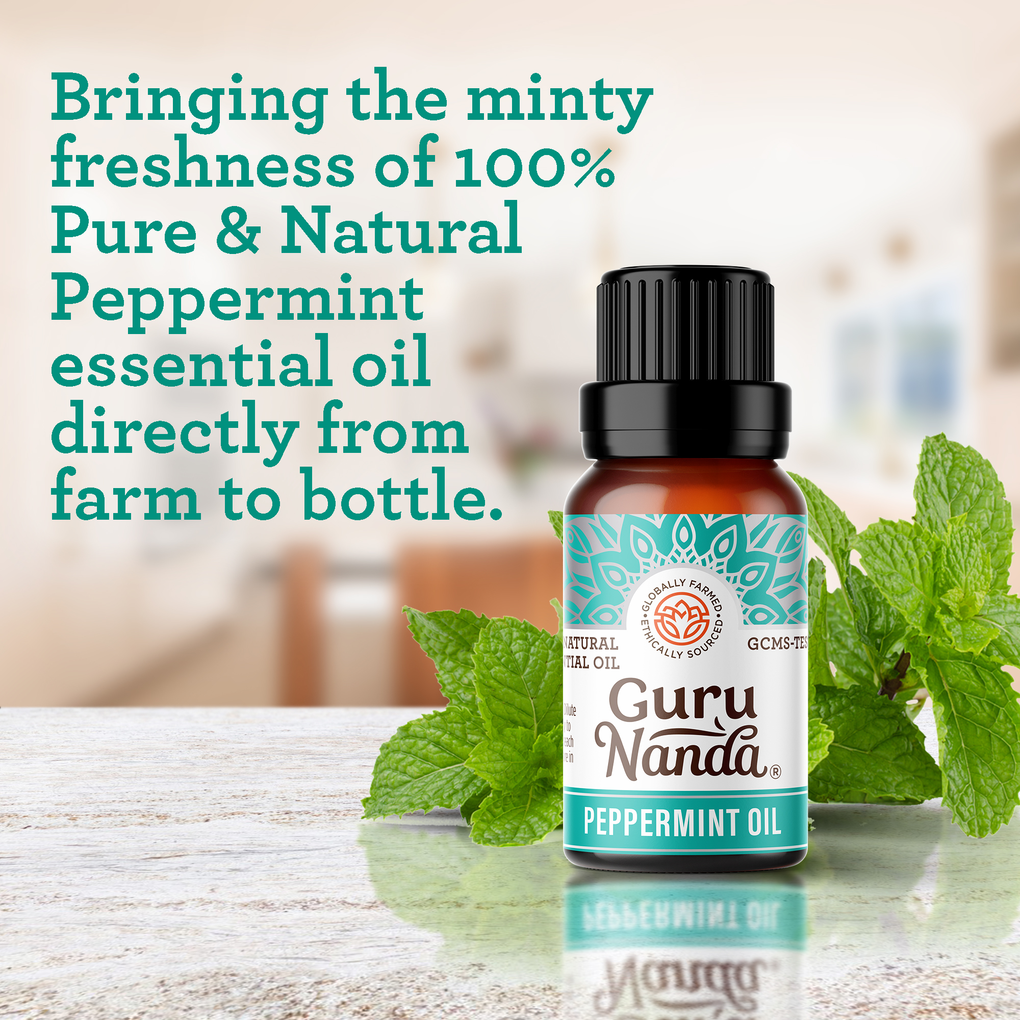 GuruNanda 100% Pure and Natural Peppermint Oil for Aromatherapy, & Diffuser - 15ml - image 4 of 9