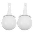 thumbnail image 3 of Walking Stick Replacement Accessory Rolling Cane Tip Outdoor Use Plastic White Flexible Rotation 2Pcs, 3 of 5