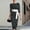 Black, variant on 3/4 Sleeve Dresses for Women Midi Summer Polka Dot Casual Bodycon Dress with Tie Belt Slim Fit Elegant Crew Neck Dresses