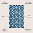 thumbnail image 4 of JONATHAN Y SUPERSOFT 4 x 6 Area Rug, Tumbling Blocks Geometric - Navy/White, SEU101H-4, 4 of 10