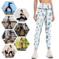 thumbnail image 4 of Rent-Free Blackbeard Sketches - blue Leggings Pants sport harem pants workout clothes for legings for fitness Womens Leggings, 4 of 6