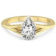 thumbnail image 3 of 4 Carat IGI Certified Pear Shape Lab Grown Diamond Engagement Ring | 14K Yellow Gold | Cynthia Split Shank Diamond Ring | FG-VS1-VS2 Quality Friendly Diamonds, 3 of 5