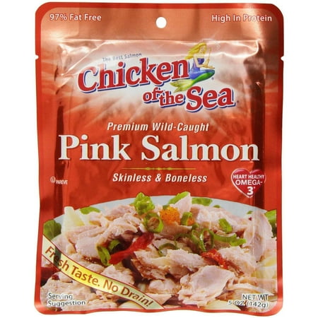 ounce salmon pouch chicken sea pack pink
