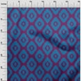 thumbnail image 3 of oneOone Cotton Cambric Blue Fabric Asian Ikat Sewing Craft Projects Fabric Prints By Yard 56 Inch Wide, 3 of 4