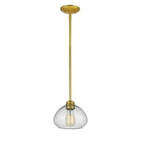 1 Light Mini Pendant in Traditional Style 8 inches Wide By 6.5 inches High-Satin Gold Finish Bailey Street Home 372-Bel-2019951