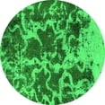 thumbnail image 1 of Ahgly Company Indoor Round Oriental Green Modern Area Rugs, 6' Round, 1 of 4