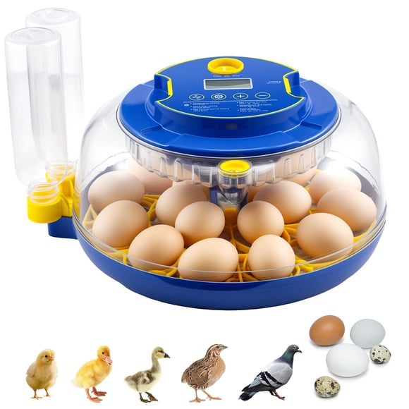 18 Egg Incubator Automatic Egg Turner Temperature & Humidity Control, Incubators for Hatching Eggs, Chicken, Ducks, Goose, Pigeon
