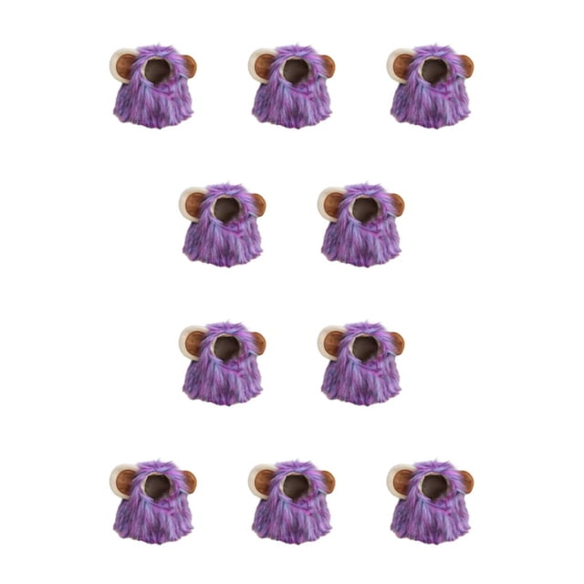 Greeniant Peluca de melena de león y cómoda para perros y gatos Peluca de melena de león de gato de Halloween fácil de usar púrpura S 28 cm púrpura S 28cm 10Conjunto