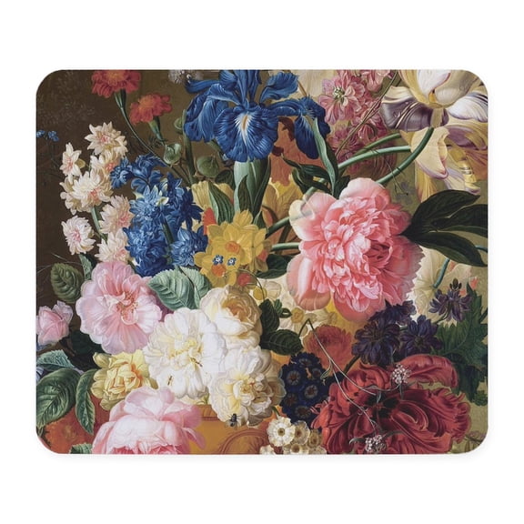 CafePress - Elegant Vintage Flowers Nature Floral Ar Mousepad - Non-slip Rubber Mousepad, Gaming Mouse Pad