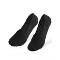 thumbnail image 2 of LAVA 6 Pairs Men No Show Socks Thin Non Slip Low Cut Liner Cotton Socks for Loafer Flats Sneakers Black, 2 of 7