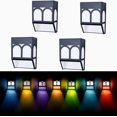 thumbnail image 1 of Solar Deck Lights Outdoor Light 7 Color Change Lights Solar Step Lights Waterproof LED Solar Fence Lights for Outdoor Decorative Railing Stairs Step Fence Deck Patio Garden Yard and Pathway, 1 of 7