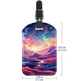 thumbnail image 6 of Square 2Pack PU Leather Galaxy Cruise Luggage Tag with Privacy Cover and Name ID Tag for Travel Handbags Backpacks Luggage Tags, 6 of 6
