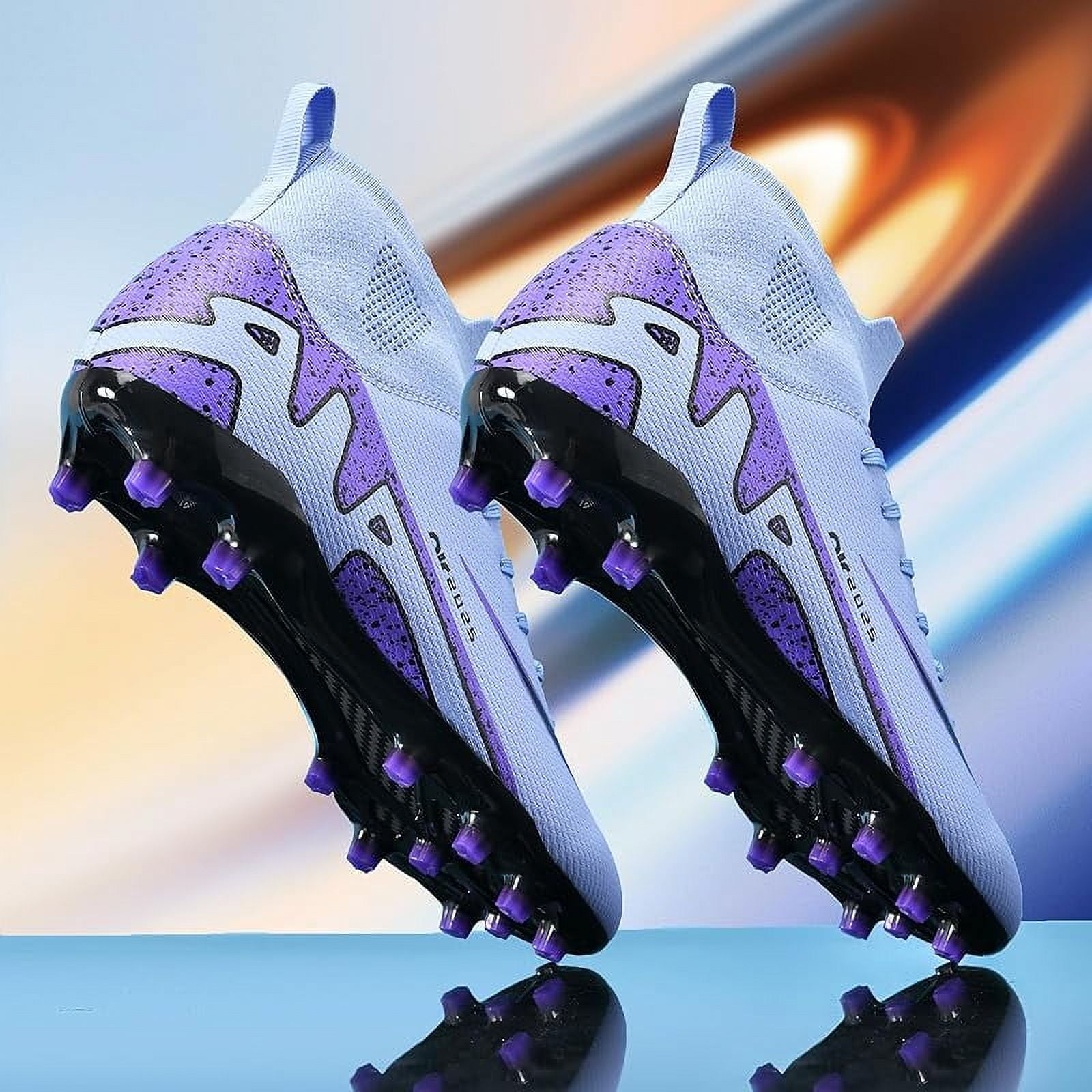 youth purple football cleats