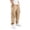 Beige, variant on OOOUM Boys Cargo Pants Loose Solid Elastic Waist Trackpants With Pockets Breathable Streetwear Casual Trousers Khaki 7-8 Years