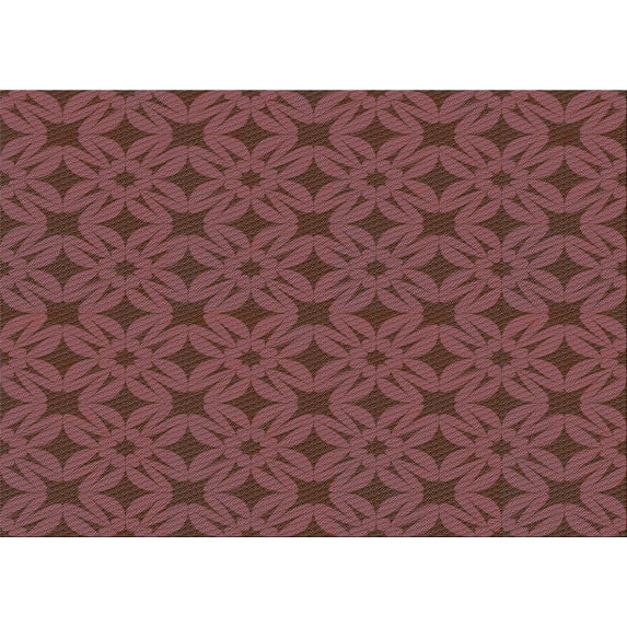 Ahgly Company Indoor Rectangle Patterned Raspberry Purple Area Rugs, 5' x 8'