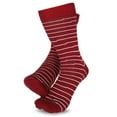 thumbnail image 6 of TeeHee Soft Comfortable Cotton Crew Socks for Women and Men Multipack (Line Block_3Pair), 6 of 9