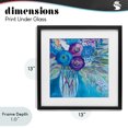 thumbnail image 4 of Stupell Industries Modern True Blue Flower Bouquet Black Framed Print Under Glass, 13 x 13, by Lynn Ericson Fine Art, 4 of 8