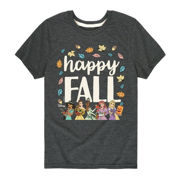 Disney Princess - Happy Fall - Toddler And Youth Short Sleeve Graphic T-Shirt