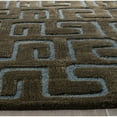 thumbnail image 6 of SAFAVIEH Soho Benson Geometric Wool Area Rug, Brown/Light Blue, 2' x 3', 6 of 7