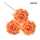 thumbnail image 4 of Bearachild 50 piezas de flores artificiales portátiles para Hotel en casa, fiesta al aire libre, banquete, boda, decoración de rosas de simulación Flores artificiales Naranja Bearachild HA084359-04, 4 of 6