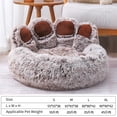 thumbnail image 3 of Cama para perros de peluche Cama para mascotas con forma de pata de oso para gatos y perros Cesta s Irfora Amortiguar, 3 of 7