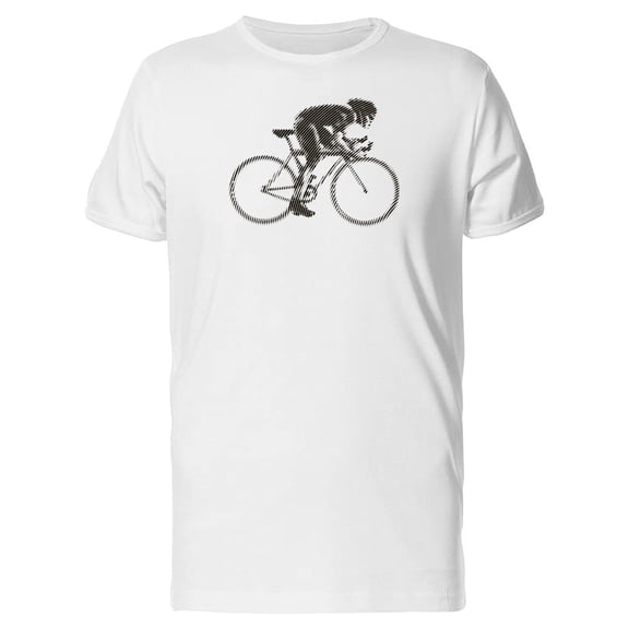 Cycling Race Grunge Man Sketch Tee Men's -Image by Shutterstock
