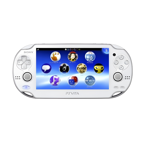Sony - PS Vita 1000 PlayStation Handheld Console Video Games - White (Refurbished)