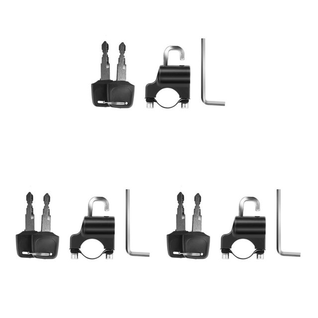 Greeniant Candado de cable para casco de bicicleta, accesorio para bicicleta con pestillo de cuerda de aleación de aluminio antipérdida, Type1 NO1