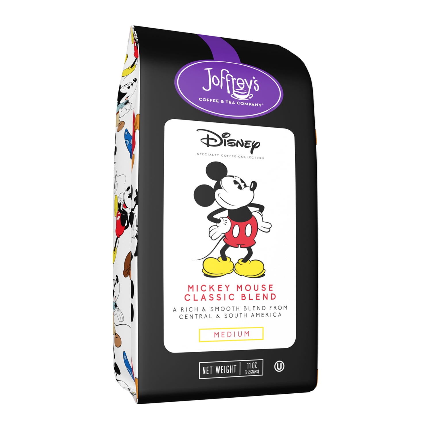 Joffrey's Mickey Mouse Disney Classic Medium Whole Bean Roast, 11 oz