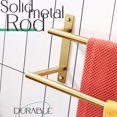thumbnail image 4 of KOKOSIRI 24 Inch Bathroom Towel Racks Double Towel Bar Bath Towel Holder Towel Hanger Towel Shelf Wall Mount Stainless Steel Brushed Gold B5010BG-L24, 4 of 7