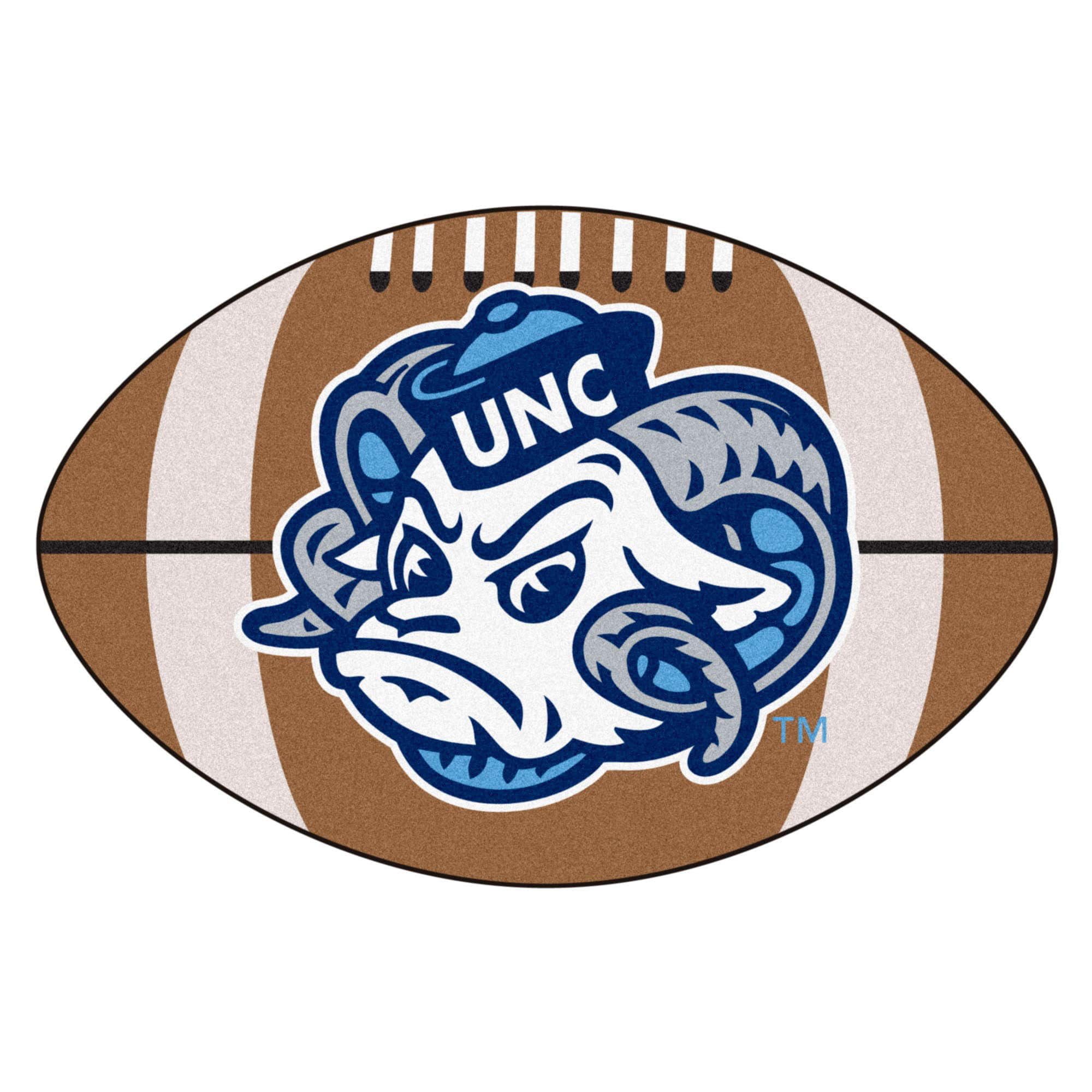 University of North Carolina Oval Football License Plate 