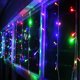 thumbnail image 3 of Cadena de luces navideñas, luces de carámbanos, cascada, decoración exterior, luces festivas románticas, luces de ambiente, 3 of 5