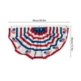 thumbnail image 3 of Miwamany Patriotic Pleated Fan Flag Banner,4th of July Decorations for Outdoor Porch & Railing, Red White & Blue Decor for 4th of July, Memorial Day, Independence Day Decorations, 3 of 6