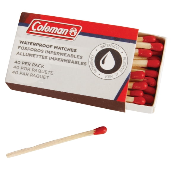 Coleman Waterproof Matches, 40 Count