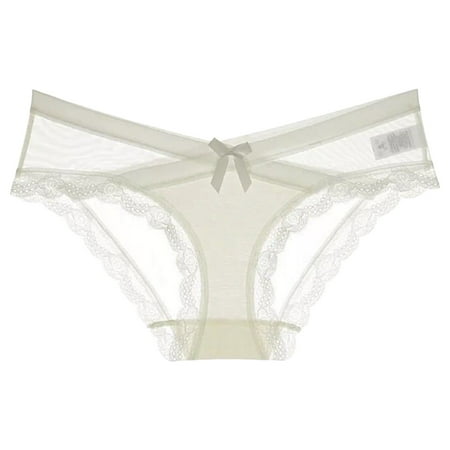 Womens Panties Crotchless Panties Sheer Panty No Show Thong L